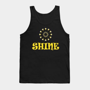 Bright Yellow Sun Shine Mandala Tank Top